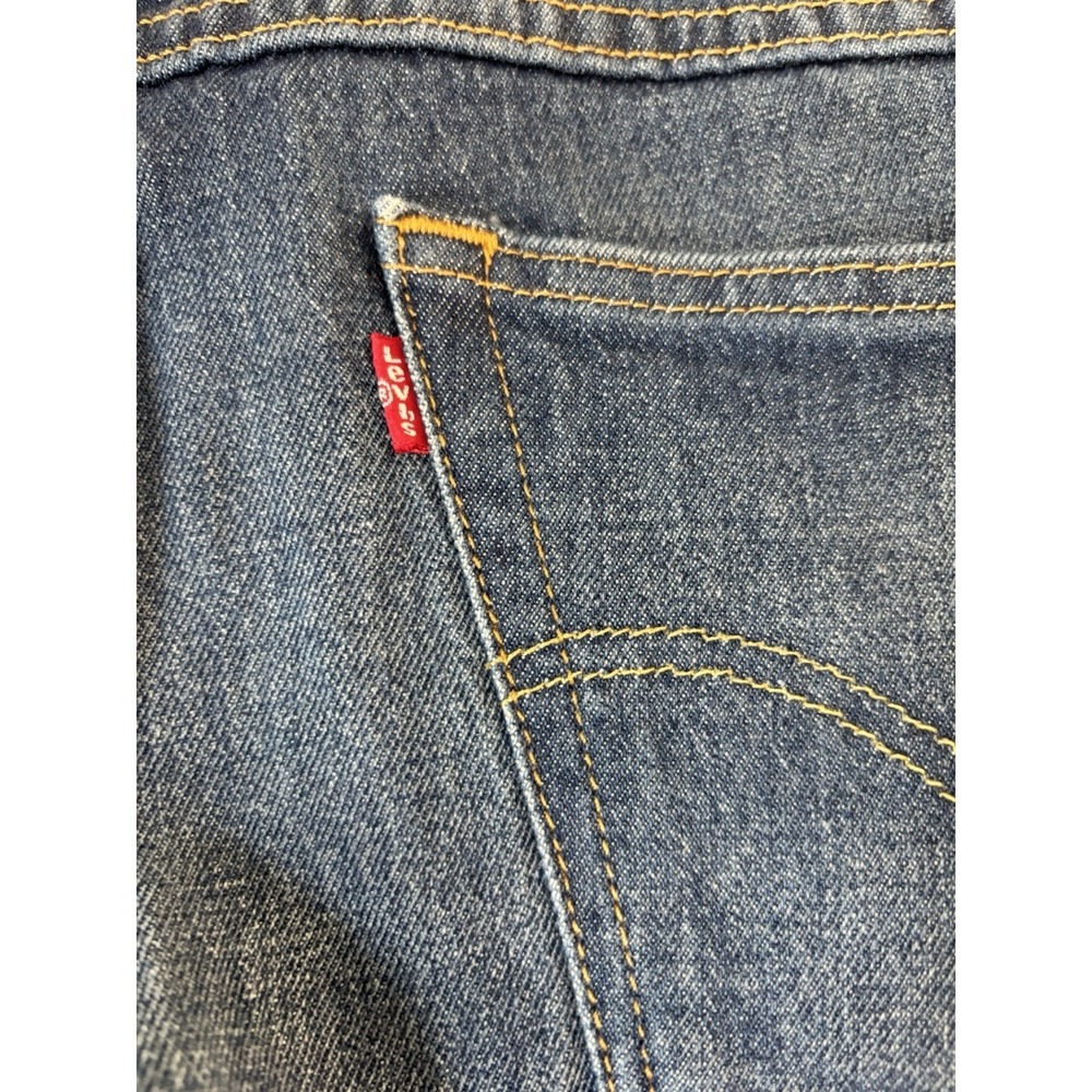 Levis Jeans Mens 35x30 Blue Denim Western Fit Straight Leg Adult - Picture 12 of 12